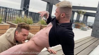 Ace Quinn and William Seed – Blowjobs on the roof – OnlyGayPorn