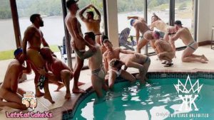 Lake House Country Boys – Dicked Down On The Pool Deck – OnlyGayPorn