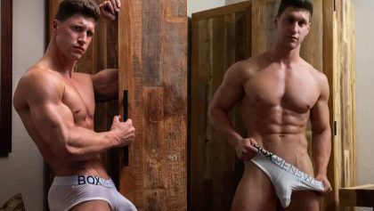 Studio Jenkins – Kyle Hynick shows off his morning wood – OnlyGayPorn