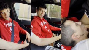 Angel Dario Garcia gets a blowjob in the car – OnlyGayPorn