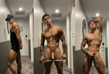 Young athlete with perfect body jerks off – OnlyGayPorn