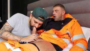 Tommy and Casey Cooper – feet licking and a blowjob – OnlyGayPorn
