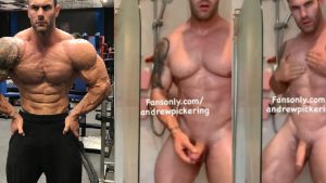 Bodybuilder Andrew Pickering naked in shower – OnlyGayPorn