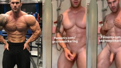 Bodybuilder Andrew Pickering naked in shower – OnlyGayPorn