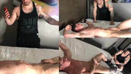 Jordan watches Troy cumming with tied up – OnlyGayPorn