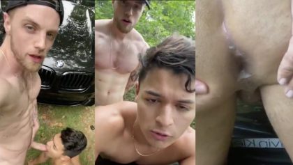 YesBrawn and AlphaBottom fuck with creampie in the woods – Onlyfans – OnlyGayPorn