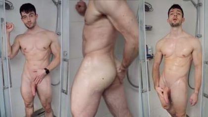 Brammster – Jerking in the shower – OnlyGayPorn