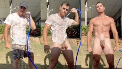 Jaymes Marcus – Outside Naked Shower – OnlyGayPorn