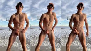 Logan Wall jerks off outside in the snow – OnlyGayPorn