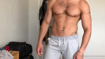 Playing with my cock after a shower Marco DAndrea marcoteryx – OnlyGayPorn