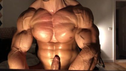 Flexing rubbing oil over my body and jerking off till I cum muscleboyBG – OnlyGayPorn
