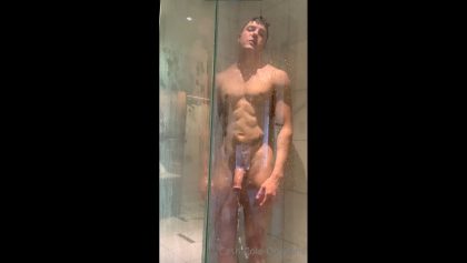 Having a shower and playing with my cock Cash Cole – OnlyGayPorn