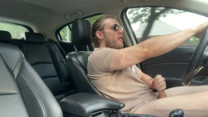 Jerking my cock while driving Kenneth Lee kennethleee – OnlyGayPorn