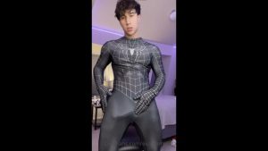 Jerking off after a costume party – Evan Lamicella – OnlyGayPorn