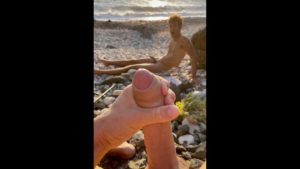 Jerking off at the beach and cumming over my boyfriend – Sven and Andy (Svandylove) – OnlyGayPorn