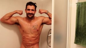 Showing off my muscles in the shower Brett King – OnlyGayPorn